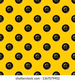 Button for sewing pattern seamless vector repeat geometric yellow for any design