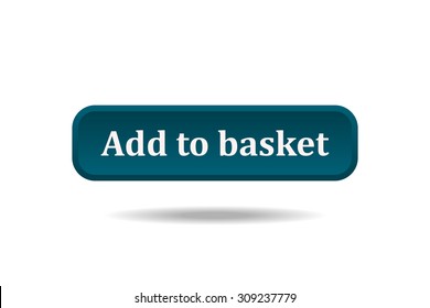 button for a site. Add to basket, icon. vector design