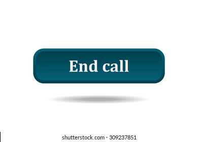 button for a site. End call, icon. vector design