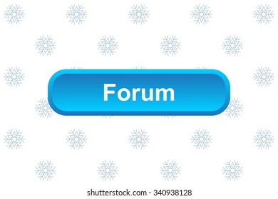 button for a site. Forum, icon. vector design