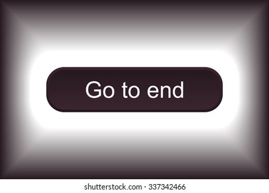 button for a site. Go to end, icon. vector design