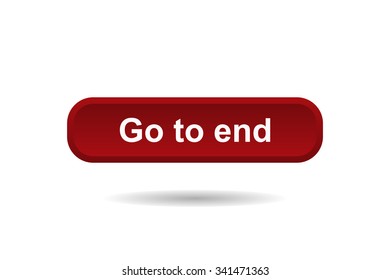 button for a site. Go to end, icon. vector design