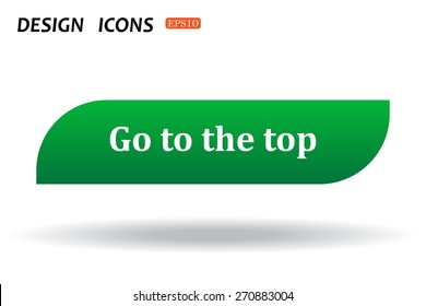button for a site. Go to the top, icon. vector design