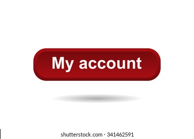 Button For A Site. My Account, Icon. Vector Design