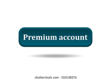 button for a site. Premium account, icon. vector design