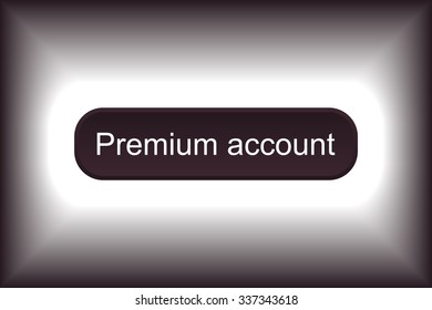 button for a site. Premium account, icon. vector design