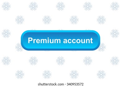 button for a site. Premium account, icon. vector design