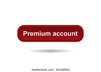button for a site. Premium account, icon. vector design