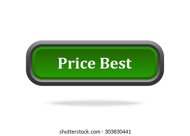 button for a site. Price Best, icon. vector design