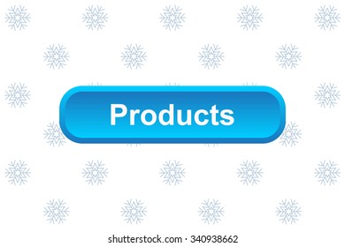 button for a site. Products, icon. vector design
