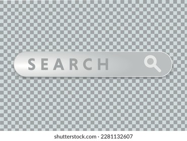 button for a site. search icon. vector design