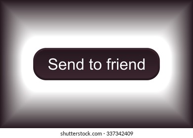 button for a site. Send to friend, icon. vector design