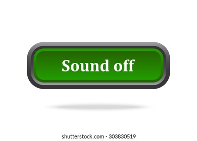 button for a site. Sound off, icon. vector design