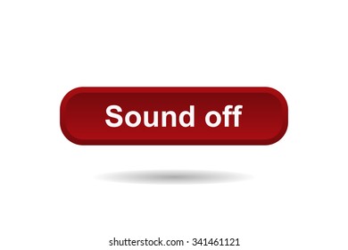 button for a site. Sound off, icon. vector design