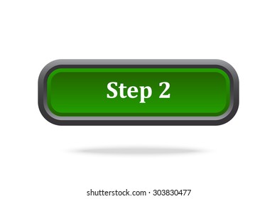 button for a site. Step, icon. vector design