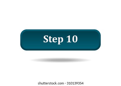 button for a site. Step, icon. vector design