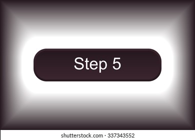 button for a site. Step, icon. vector design