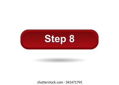 button for a site. Step, icon. vector design