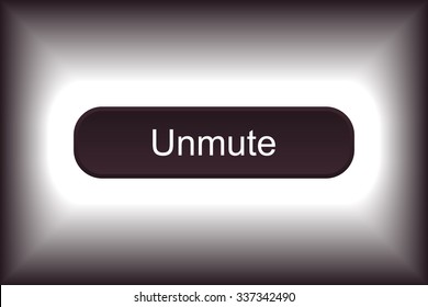 button for a site. Unmute, icon. vector design