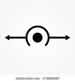 button Slide vector symbol icon