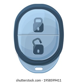 Button smart car key icon. Cartoon of Button smart car key vector icon for web design isolated on white background
