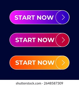 button Start Now gradient set vector
Vector set gradient button