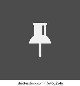
Button stationery flat vector icon