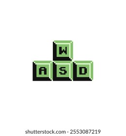 Button sticker, pixel art style icon, design for  logo, web, mobile app, badges and patches. Video game sprite. 8-bit. Isolated vector illustration.  