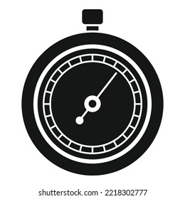 Button stopwatch icon simple vector. Stop timer. Countdown watch