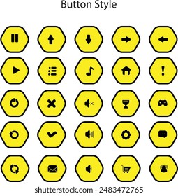 Button styles are used for various graphic design purposes, web design, game design and others