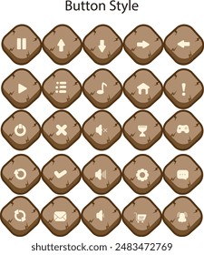 Button styles are used for various graphic design purposes, web design, game design and others
