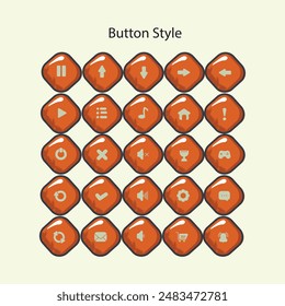 Button styles are used for various graphic design purposes, web design, game design and others