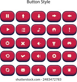 Button styles are used for various graphic design purposes, web design, game design and others
