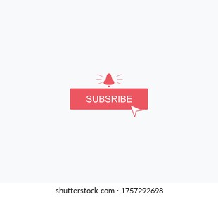 Button subscribe icon vector design