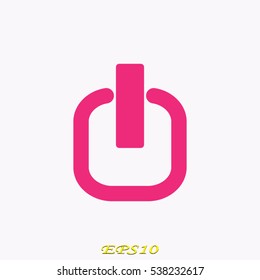 button switch, icon, vector illustration EPS 10
