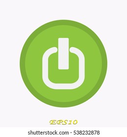 button switch, icon, vector illustration EPS 10