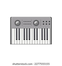 button synthesizer audio cartoon. button synthesizer audio sign. isolated symbol vector illustration