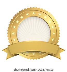 Button template gold with golden banner vector file