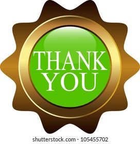 button that says "Thank you"