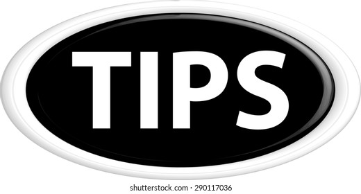  Button tips . The round shape. 3D. Vector illustration.