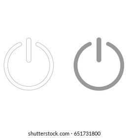 Button turn on or off black icon.  icon .