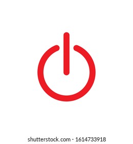 button turn on or off icon design vector template