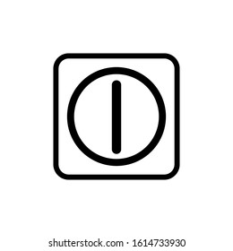button turn on or off icon design vector template