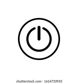 button turn on or off icon design vector template