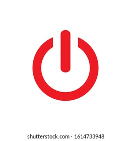button turn on or off icon design vector template