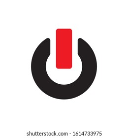 button turn on or off icon design vector template
