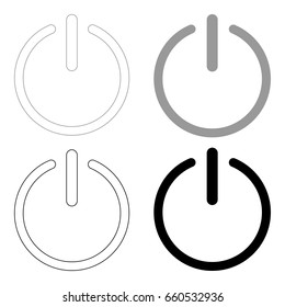 Button turn on or off icon.  icon .