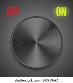 Button turned on online position