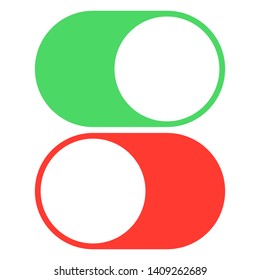 button for turning on and off color vector