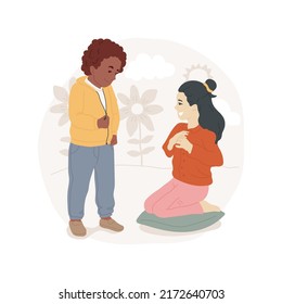 Button and unbutton isolated cartoon vector illustration. Child learns unbutton clothes, fine motor skills, hand and finger development, early education, kindergarten activity vector cartoon.